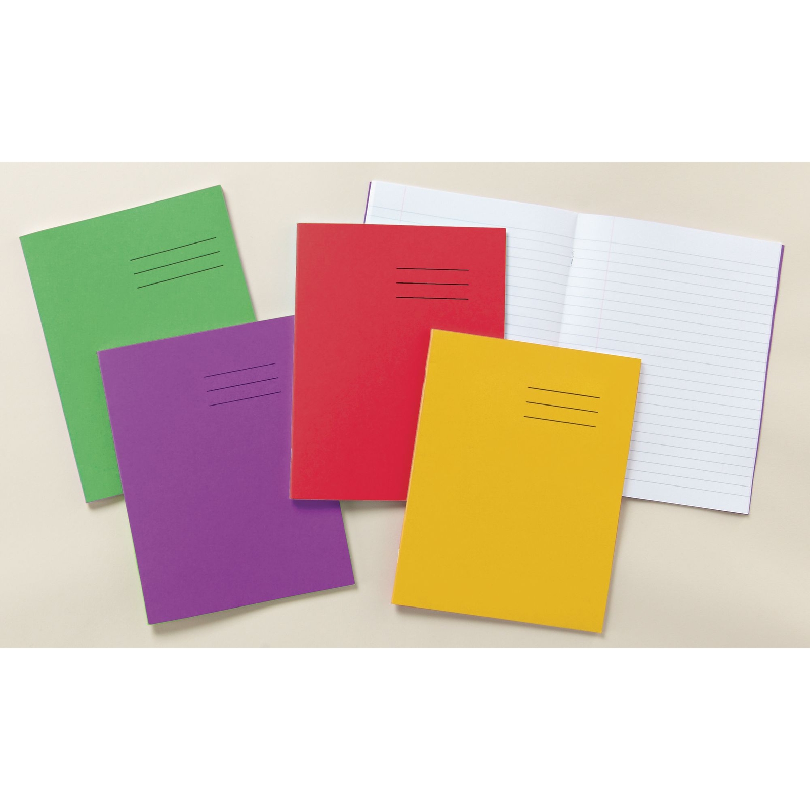 Classmates Yellow A4 Exercise Book 64-Page, 8mm Ruled With Margin - Pack of 50